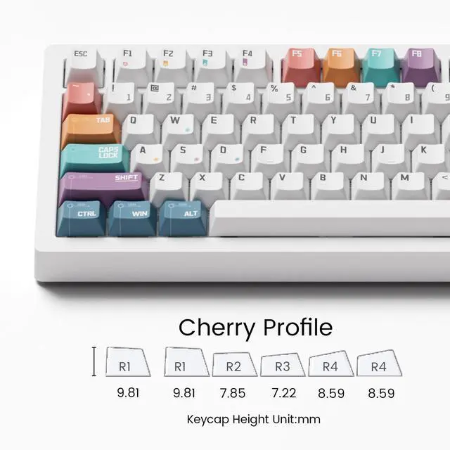 Alt view image 6 of 7 - MONSGEEK M1 V5 VIA Aluminum Mechanical Keyboard 75% Quick Release Gaming Keyboard with Knob 8000 mAh RGB Hot-swappable Pre-lubed Rosewood Switch