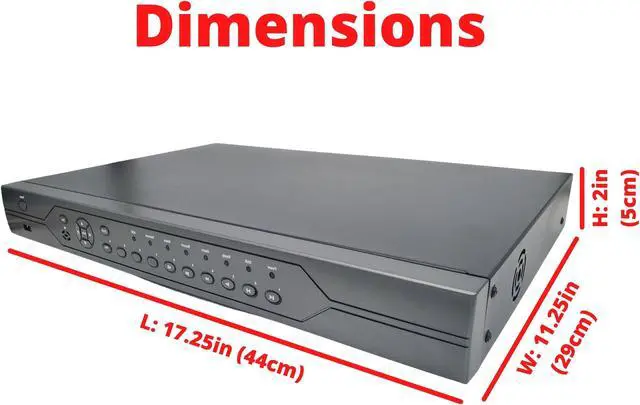 Alt view image 7 of 7 - Evertech 32 Channel H.265 DVR Recorder HD for TVI AHD CVI and Analog Cameras and Security Surveillance Systems with 4TB Hard Drive Memory