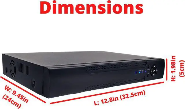 Alt view image 6 of 7 - Evertech 16 Channel H.265 Hybrid AHD TVI CVI ANALOG CCTV DVR Security Camera Recorder with 4TB Recording Storage