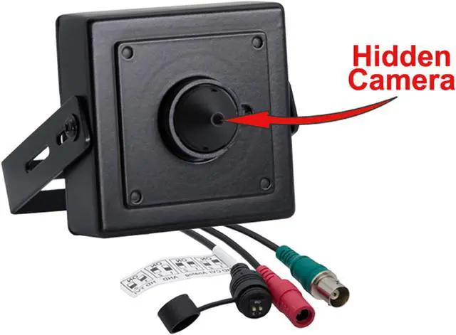 Alt view image 6 of 11 - Evertech 1080p HD 4in1 AHD TVI CVI, ANALOG Indoor Hidden Camera with Pinhole Lens
