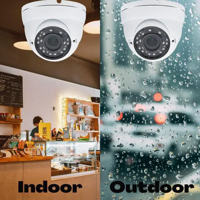 Alt view image 7 of 7 - Evertech 16 Channel 2TB 1080p HD CCTV System with 2.8-12mm Varifocal Manual Zoom Lens 98ft Night Vision Indoor Outdoor Security Cameras