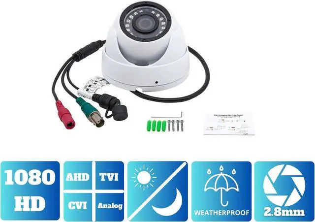 Alt view image 6 of 7 - Evertech 8 Channel 2TB Surveillance Camera System with (4) 1080P HD Indoor Outdoor CCTV Dome Security Cameras