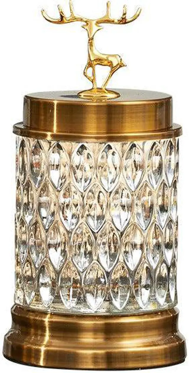 Main image of Anyhouz 23cm Glass Candy Jar Food Storage Tabletop Home Decor
