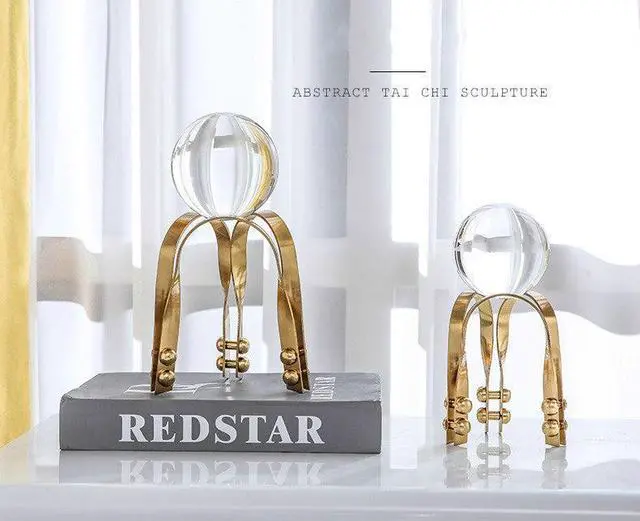 Alt view image 3 of 6 - Anyhouz 20cm Luxury Crystal Ball Tabletop Home Decor