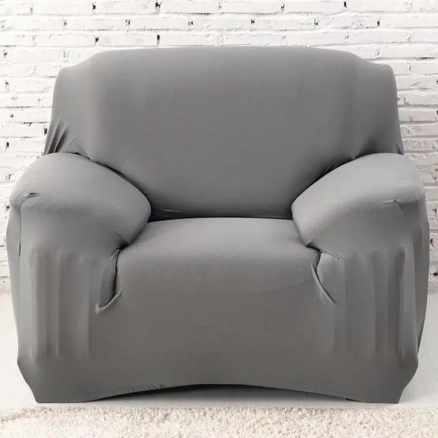 Alt view image 6 of 7 - Anyhouz 2 Seater Sofa Cover Plain Bean Paste Red Style and Protection For Living Room Sofa Chair Elastic Stretchable Slipcover