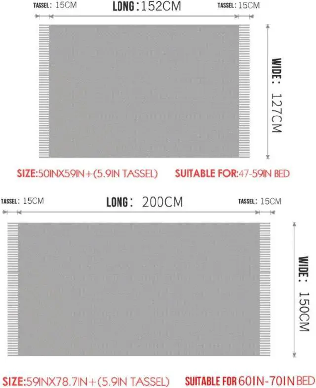 Alt view image 7 of 7 - Anyhouz Yellow Throw Blanket Faux Cashmere Sofa Cover Tassels Blanket 130*230cm