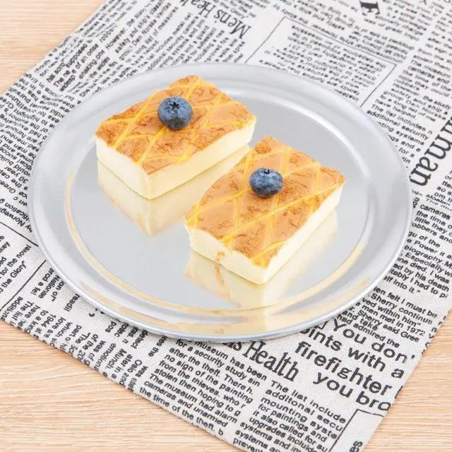 Alt view image 3 of 7 - Anygleam 11 Inches Pizza Tray Aluminum Narrow Rimmed Non stick Metallic Dish Cake Baking Pan for Kitchen