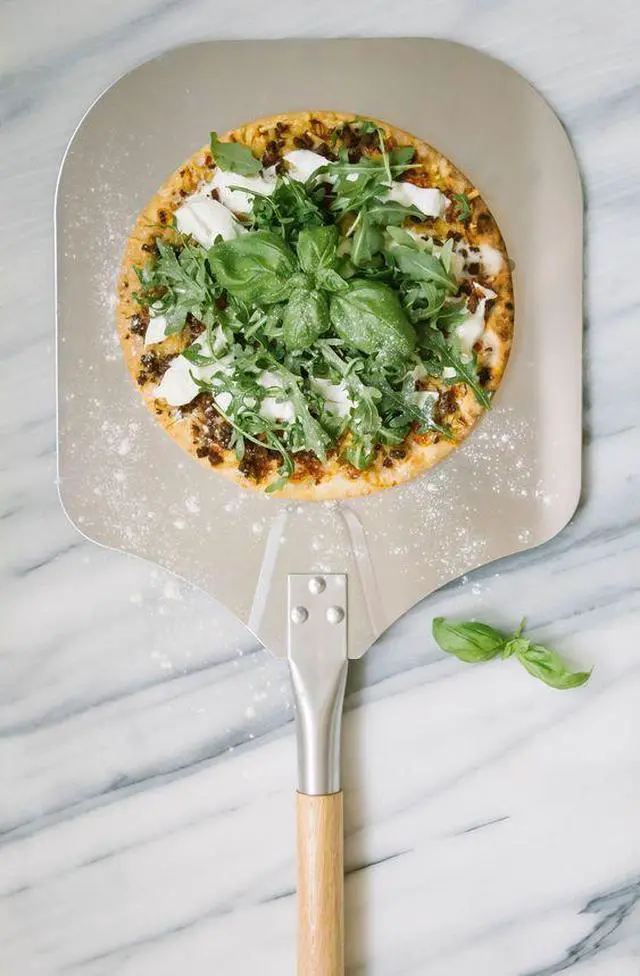 Alt view image 6 of 7 - Anygleam 12*14 Inch Pizza Spatula With Wooden Handle Bakeware Kitchen Tools No Oxidation