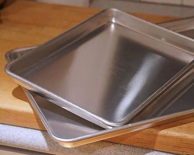 Alt view image 2 of 7 - Anygleam 25*16 inch Baking Pan Tray Aluminum Sheet Rectangular Bakeware Kitchen Oven Food Tools