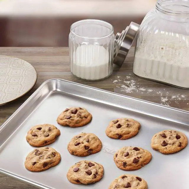 Alt view image 5 of 7 - Anygleam 25*16 inch Baking Pan Tray Aluminum Sheet Rectangular Bakeware Kitchen Oven Food Tools