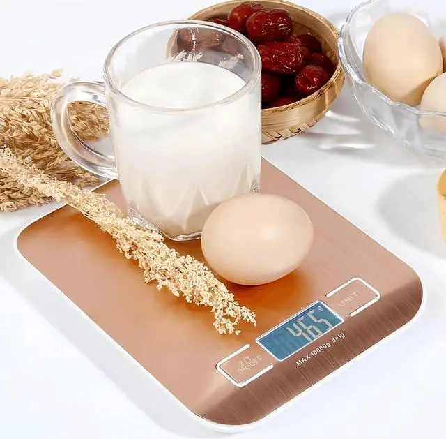 Alt view image 3 of 4 - Anygleam Black Stainless Home Kitchen Coffee Food Scale 10Kg Measure Digital Display