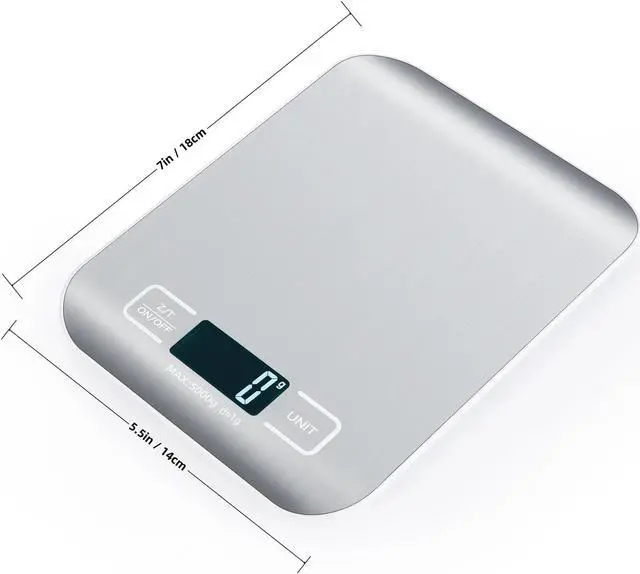 Alt view image 4 of 4 - Anygleam Black Stainless Home Kitchen Coffee Food Scale 10Kg Measure Digital Display