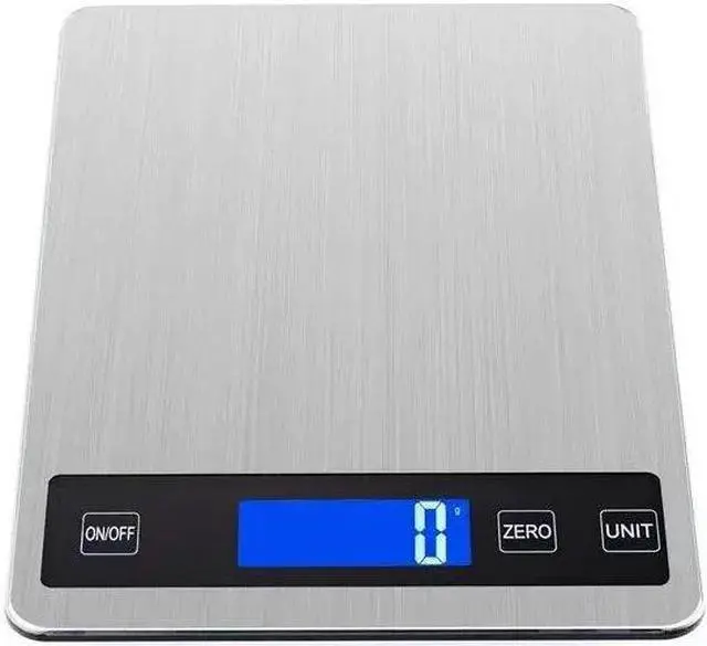 Main image of Anygleam Silver Stainless Kitchen Food Scale 15Kg Measure Digital Display