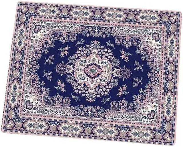 Main image of Anymob Mouse Pad Blue 22X18CM Persian Tribal Carpet Computer Office Desk Non-Slip Mat
