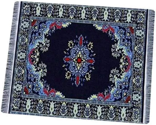 Main image of Anymob Mouse Pad Blue Green 22X18CM Persian Tribal Carpet Computer Office Desk Non-Slip Mat