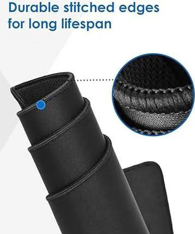 Alt view image 6 of 7 - Anymob Mouse Pad Ice Blue 400X900X4MM Forest Computer Keyboard Pad Non-Slip Rubber Mat