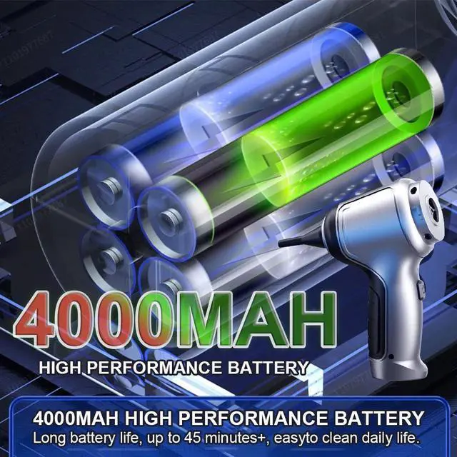 Alt view image 3 of 7 - Anymob Vacuum Cleaner Green Handheld Portable Wet Dry Use
