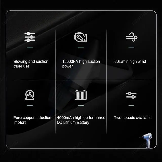 Alt view image 6 of 7 - Anymob Vacuum Cleaner Green Handheld Portable Wet Dry Use