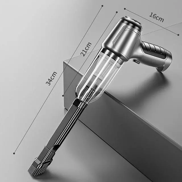 Alt view image 6 of 7 - Anymob Vacuum Cleaner Silver Basic 2 Filters Mini Cordless Cleaner Home Car Portable Desktop Duster