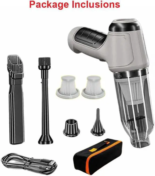 Alt view image 6 of 6 - Anymob Vacuum Cleaner With Bag Gray Basic 2 Filters 3in1 Car Cordless Home Appliance Dual Use