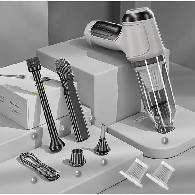 Alt view image 2 of 6 - Anymob Vacuum Cleaner Gray Basic 2 Filters 3in1 Car Cordless Home Appliance Dual Use