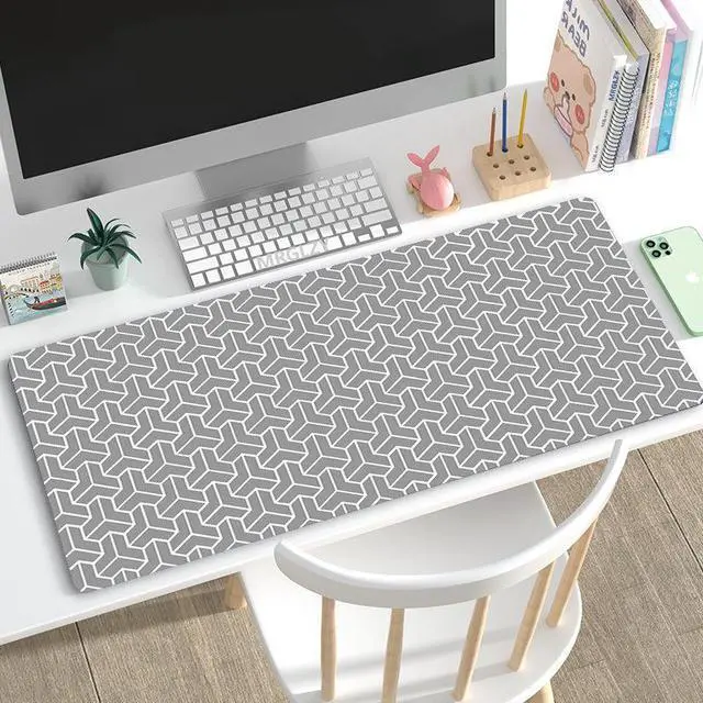 Alt view image 3 of 5 - Anymob Mouse Pad White 400X900X4MM Minimalist Desk Gaming Laptop Desk Pad