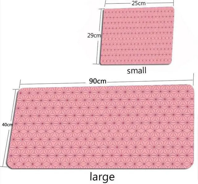 Alt view image 4 of 4 - Anymob Mouse Pad Red Pink 400X900X4MM Minimalist Desk Gaming Laptop Desk Pad