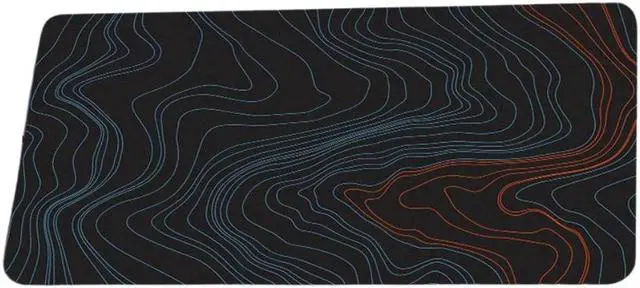 Main image of Anymob Mouse Pad Metal Black 400X900X4MM Minimalist Desk Gaming Laptop Desk Pad