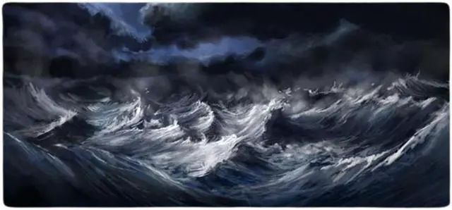 Main image of Anymob Mouse Pad Black 400X900X4MM Abstract Computer Keyboard Pad Non-Slip Rubber Mat