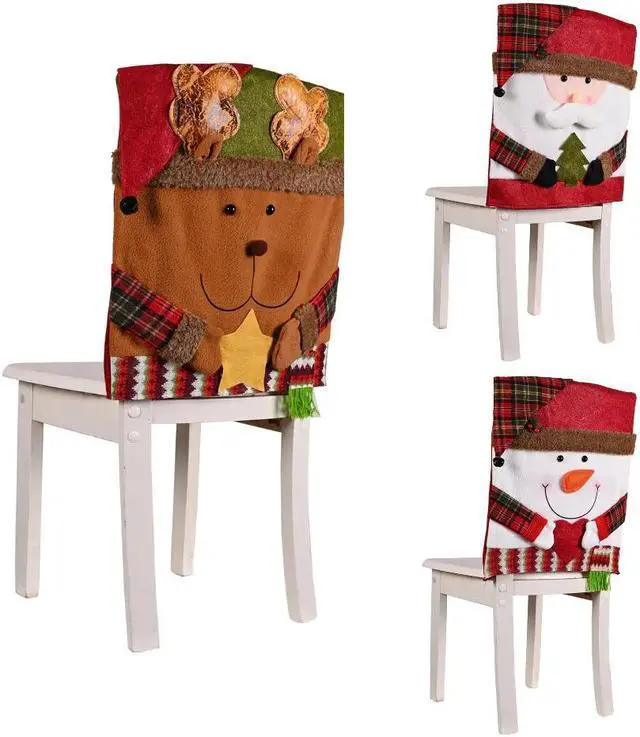 Alt view image 2 of 5 - Anyhouz Christmas Chair Santa Claus Cushion Cover Home Style Decor Stool