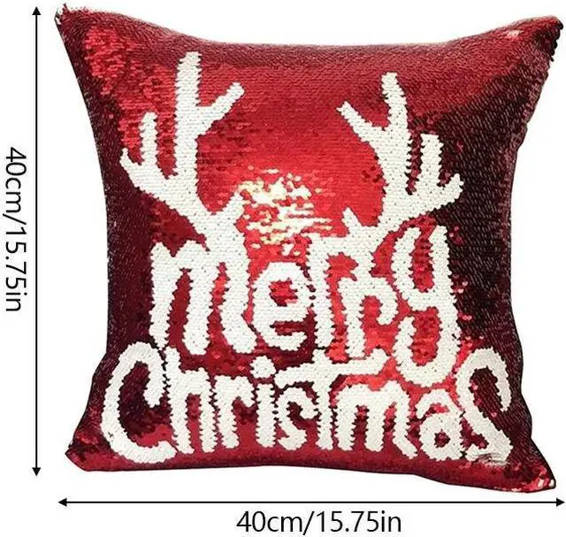 Alt view image 4 of 4 - Anyhouz Christmas Pillow Cover Deer Head Seat Soft Throw Pillow