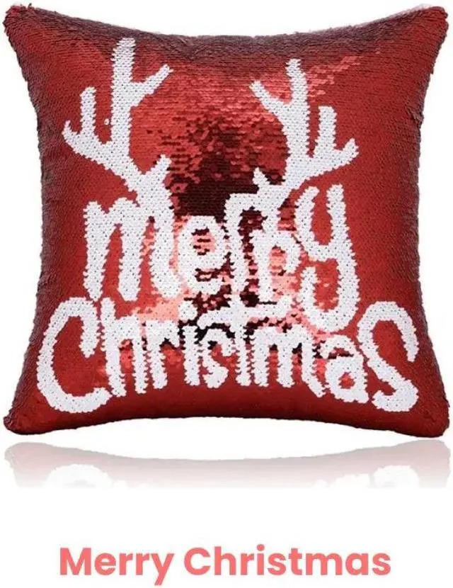 Main image of Anyhouz Christmas Pillow Cover Christmas Seat Soft Throw Pillow