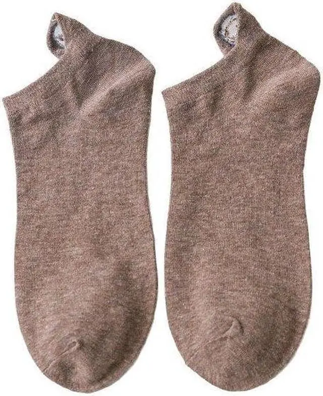 Alt view image 2 of 7 - Anysox 5 Pairs One Size 4-5 Coffee Fashion Funny Unisex Stereoscopic Heel Embroidered Women Candy Color Cotton Short Cute Socks