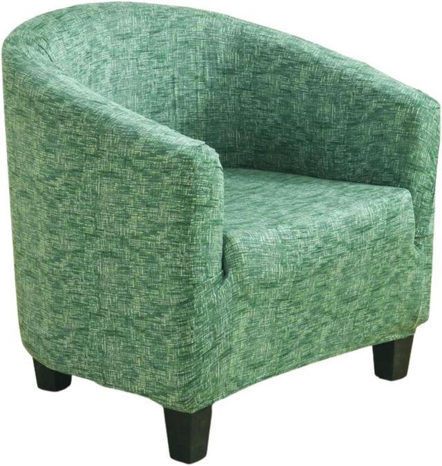 Main image of Anyhouz Chair Cover Green Plain Dust Proof Tub Slipcover Home Decor