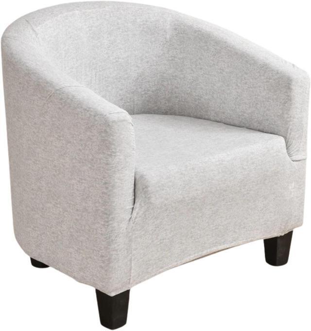 Main image of Anyhouz Chair Cover Light Gray Plain Dust Proof Tub Slipcover Home Decor