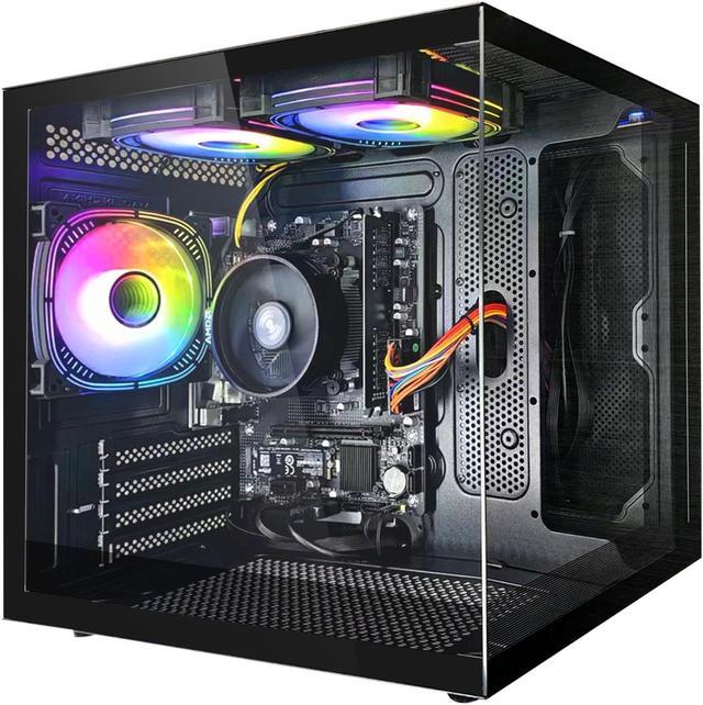 SUEVERY - Gaming desktop computer - AMD Ryzen 5 5600G 6 core 3.9GHz - 16GB  DDR4 RAM - 512G SSD M.2 NVMe - Windows 10 Home - Gaming PC