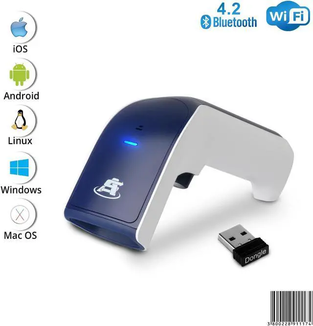 Alt view image 3 of 7 - ScanAvenger Wireless Portable 1D Bluetooth Barcode Scanner: 3-in-1 Hand Scanners -Vibration, Cordless, Rechargeable Scan Gun for Inventory Management - Handheld, USB Bar Code EAN-UPC Reader
