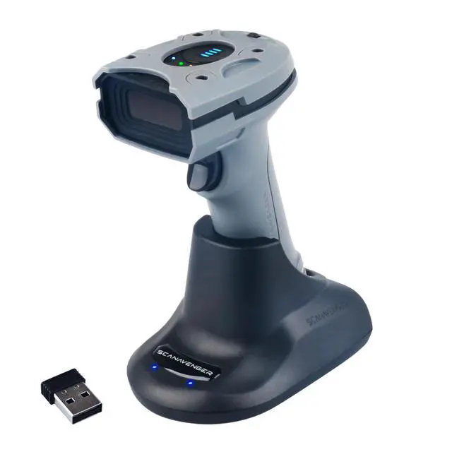 Main image of ScanAvenger Rugged Industrial Wireless Bluetooth 1D&2D Barcode Scanner IP65 Rated USB Handheld Barcode Reader Compatible with Windows & Mac, Ideal for Warehouse & Inventory Management