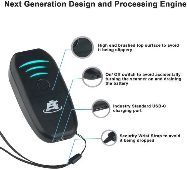 Alt view image 5 of 7 - ScanAvenger Portable Mini-Wireless Bluetooth Barcode Scanner: Hand Scanners - Cordless, Rechargeable 1D & 2D Scan Gun for Inventory Management - Wireless, Handheld USB QR