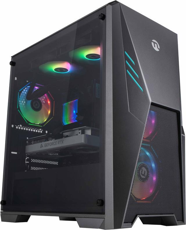 Ningmei Gaming PC Desktop Ryzen7 5700X (8 Core up to 4.6GHz 7nm) 32GB DDR4  1TB SSD NVMe , NVIDIA RTX4060 , 240mm Liquid Cooler,4RGB Fans, 600W PSU, 