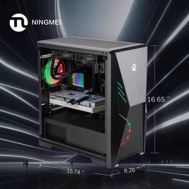 Ningmei Gaming PC Desktop Intel Core I5 13600KF 5 1 GHz CPU RTX 4060TI 