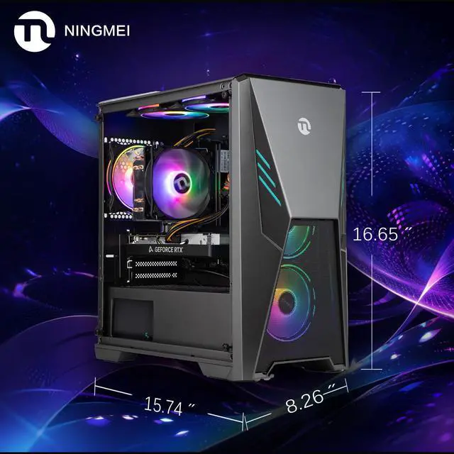 Ningmei Gaming PC Desktop Intel Core i5 14400F 4.7 GHz CPU