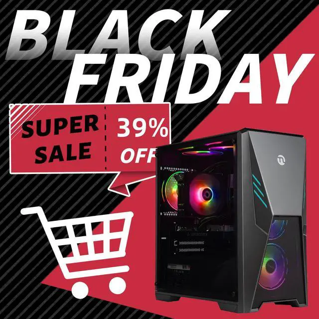 Main image of Ningmei Gaming PC Desktop Intel Core i5 12400F 2.5 GHz CPU, GeForce RTX 4060, 1TB NVME SSD, 16GB DDR4 RAM 3200MHz, 600W PSU, Windows 11 Home 64-bit- WIFI- Gaming Desktop