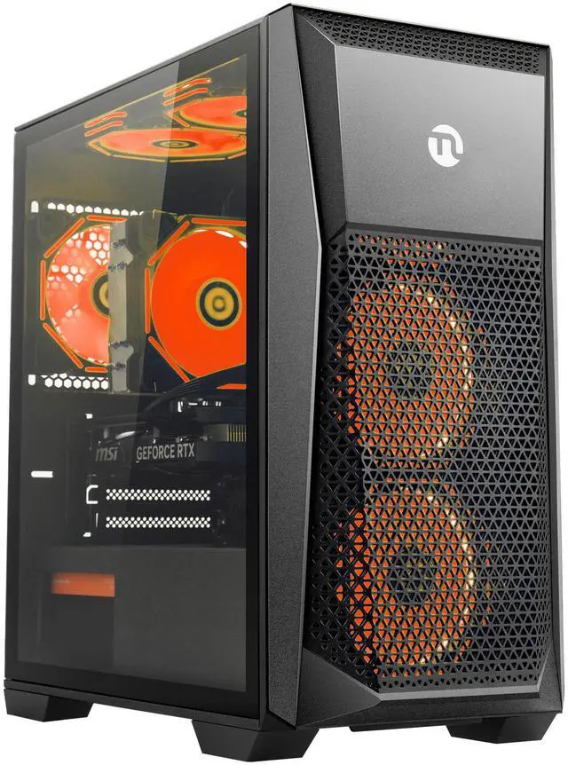 Alt view image 2 of 7 - NINGMEI Gaming PC Desktop, AMD Ryzen 7 8700F 4.1GHz,  GeForce RTX 4060TI 8GB,  16GB DDR5 RAM 6000MHz, 1TB NVME SSD, 650W PSU, 11AC Wi-Fi,  Windows 11 Home 64-bit