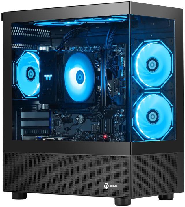 Main image of Ningmei Gaming PC Desktop computer, AMD Ryzen 7 5700G 8 core 3.8GHz (up to 4.6GHz),  16GB DDR4 RAM 3200MHz, 1TB NVME SSD, 550W PSU, Game Design Office Platform, Wi-Fi, Windows 11 Tower Prebuilt PC