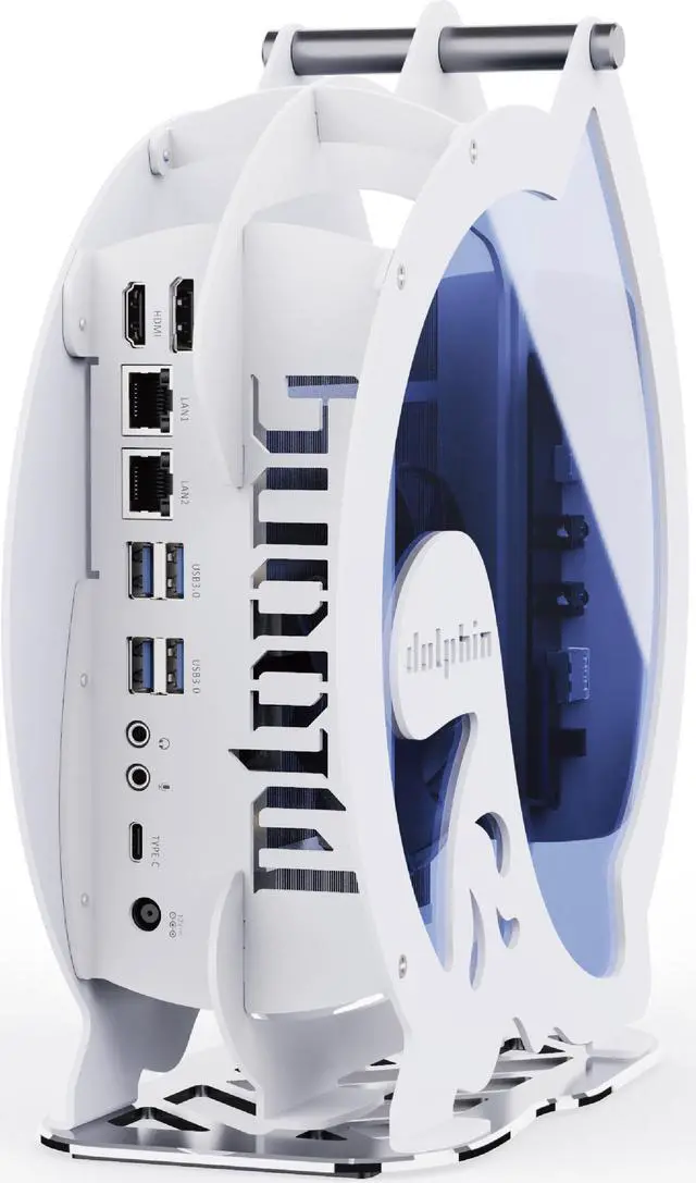 Alt view image 2 of 7 - MLOONG MINI Gaming PC AMD Ryzen 7 5800H Up to 4.4GHz,8C/16T,RX 6400,Mini Desktop  DDR4 32GB RAM 500GB PCIe SSD, 4K Dual Display/USB3.2/WiFi 6/BT5.2/Gaming/Office,Windows 11 Home, Small Gaming  PC