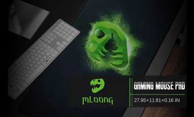 Alt view image 2 of 6 - Mloong Gaming Mouse Pad Large Keyboard Pad 27.95 x 11.81in Topographic Mouse Pad  for Keyboard with Anti-Slip Rubber Base, Extended Desk Pad XL Keyboard Pad Mouse Mat