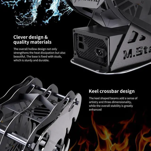 Alt view image 3 of 6 - Mloong Gaming PC Desktop AMD Ryzen 5 7600X (Up to 5.3GHz) CPU, AMD Radeon RX 6750 GRE 10GB, 1TB NVME SSD, 32GB DDR5 RAM 6000MHz, 700W PSU , 3ARGB Fans, Windows 11 Home 64-bit WIFI Gaming Desktop