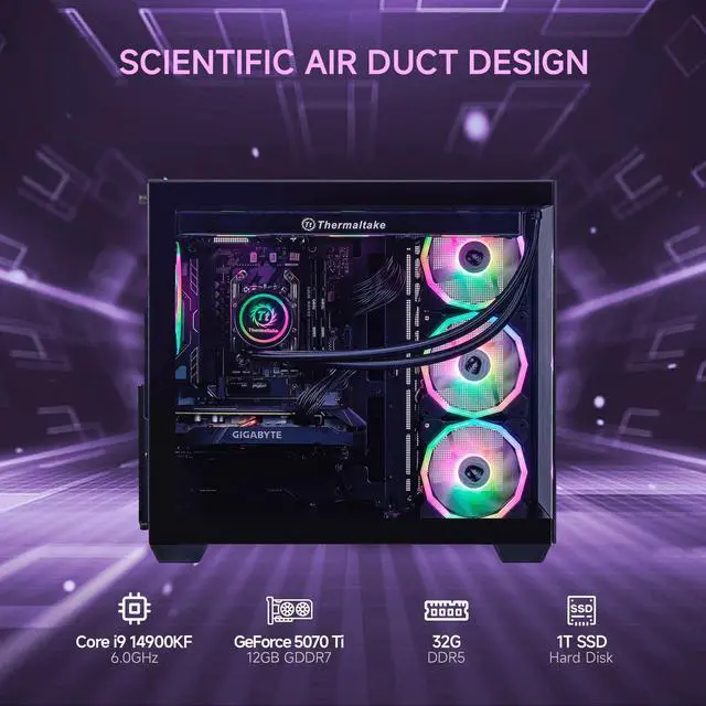 Mloong X-Dragon Gaming PC Desktop, Intel Core i9 14900KF 24 core 3.2GHz ...