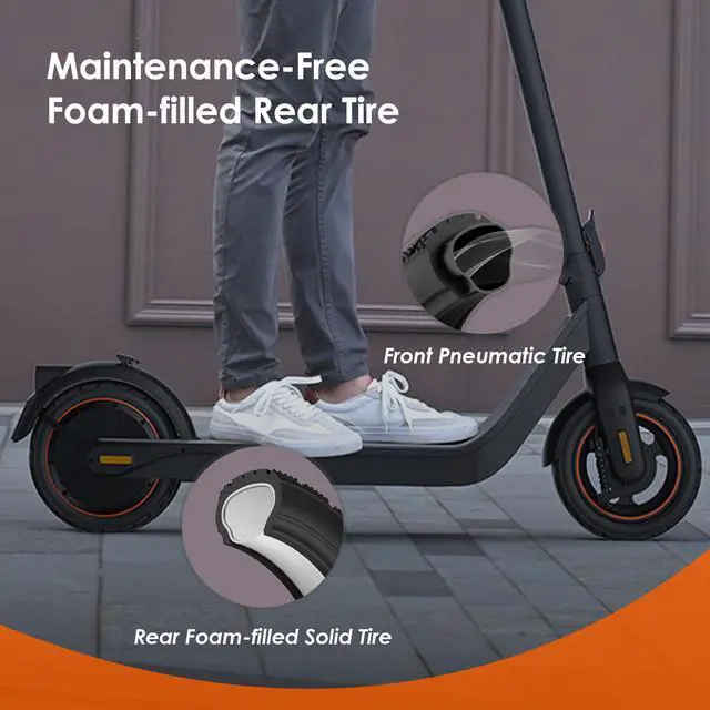 Alt view image 2 of 7 - Inmotion Air Pro Electric Sport Scooter, 750W Power, 22MPH & 30Miles Range, Wiring Hidden Design, 10'' Pneumatic Tire, Dual Brakes, W. Capacity 264lbs, Commuter Electric Scooter Adults
